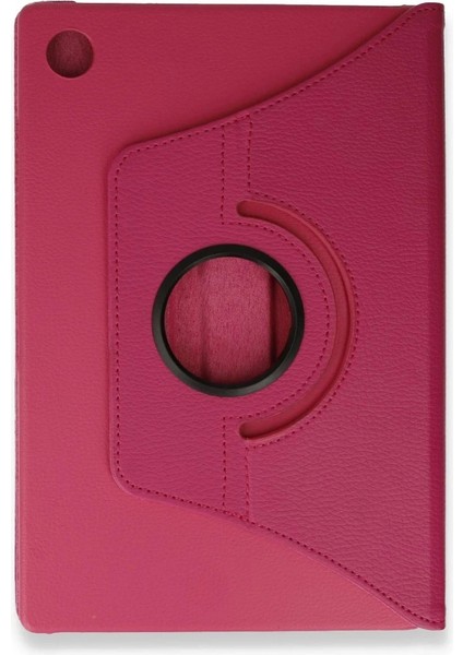 Ieg Samsung Galaxy Tab A9 Plus Kılıf 360 Tablet Deri Kılıf - Pembe