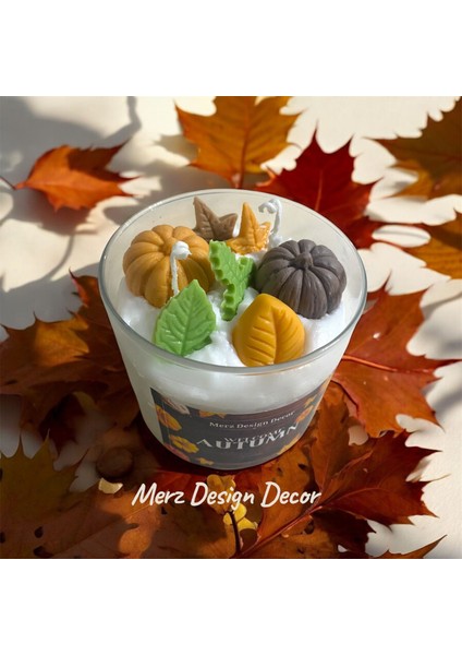 Autumn Pumpkins Sonbahar Balkabağı Temalı %100 Doğal Soya Wax Mum fiyatları