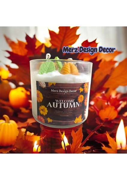 Autumn Pumpkins Sonbahar Balkabağı Temalı %100 Doğal Soya Wax Mum modelleri