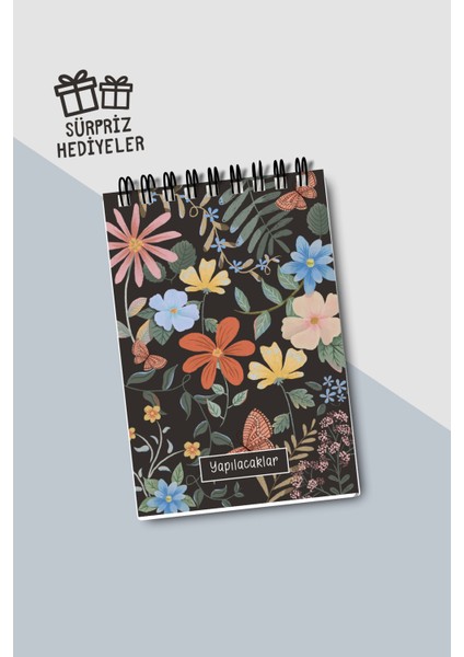 Yapılacaklar Listesi A6 Defter, Esnek Karton Kapaklı, Mini Defter