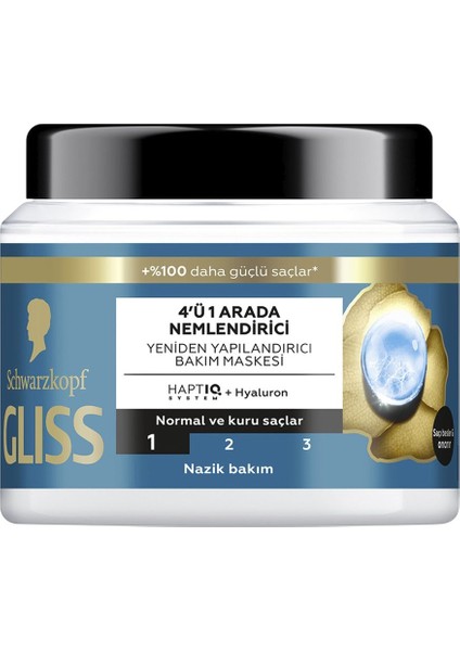 Sac Bakim Maskesi 400ML Aqua Revive 4 Adet