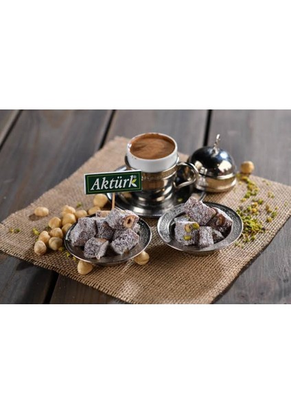 Fındıklı Çifte Kavrulmuş Hindistan Cevizli Hediyelik Lokum 300 gr Hediyelik - Turkish Delight