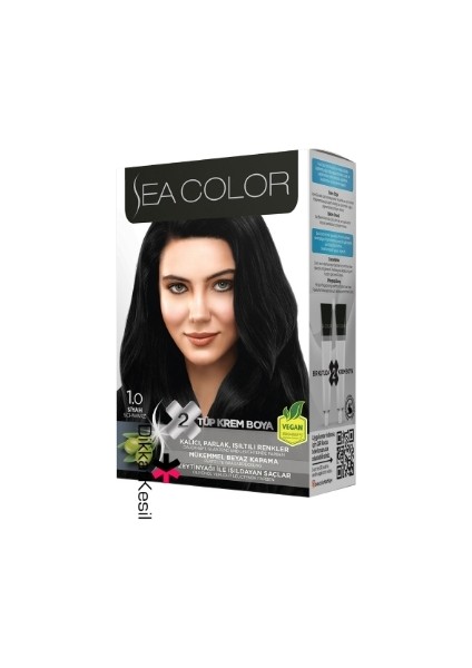 Color Kit Saç Boyası Siyah 1.0 3 Adet