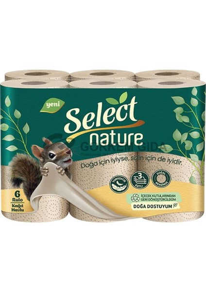 Nature Havlu Mega Rulo 1=6 2 Adet