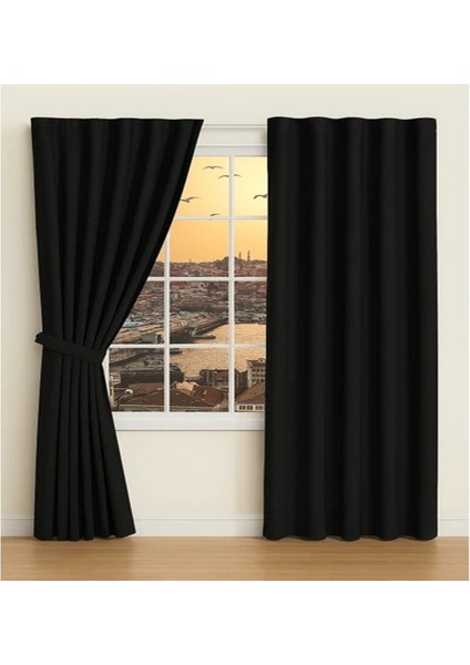 Im&ya Işık Geçirmez Blackout Siyah Karartma Saten Perde modelleri