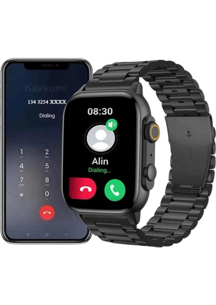 Akıllı Saat Arama Konuşma Gps ve Nfc Özelliği 3 Kordonlu Amoled Ekran indirimleri