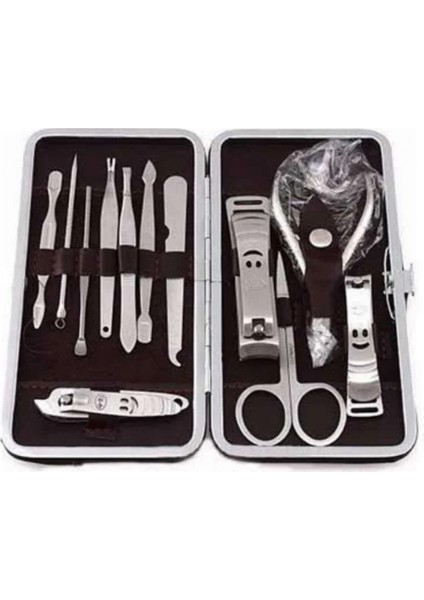 12 Parça Manikür Pedikür Seti Tırnak Bakımı Nasır Temizleme El Ayak Bakımı modelleri