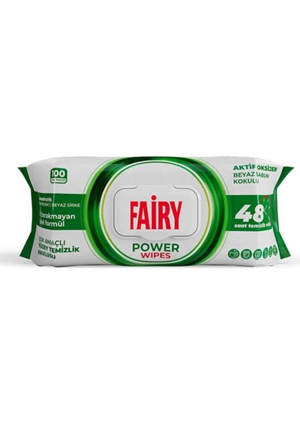Power Wipes Yüzey Temizlik Havlusu 100 Yaprak 6 Adet Beyaz Sabun fiyatları