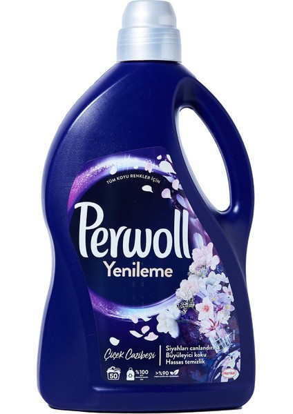 Perwoll 2,75L Çiçek Cazibesi Koyu Renkler 50W 3 Adet