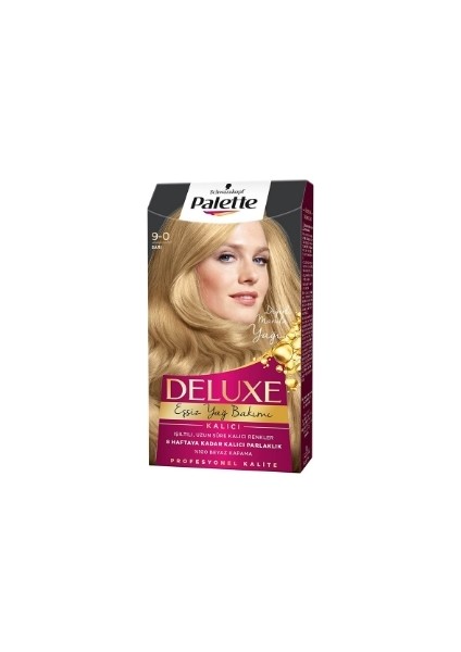 Deluxe Saç Boyası Sarı 9-0 4 Adet