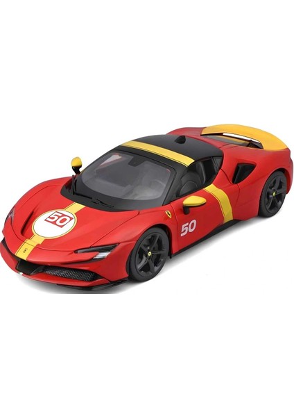 1:18 Ferrari SF90 Assetto Fiorano Lisanslı Diecast Metal Açılır Kapılı Koleksiyon Model Araba Ekstra fiyatları