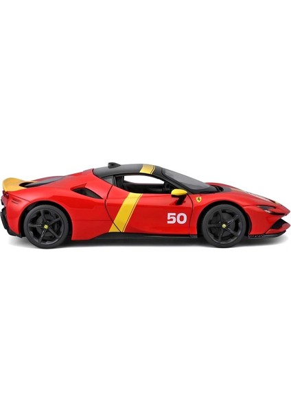 1:18 Ferrari SF90 Assetto Fiorano Lisanslı Diecast Metal Açılır Kapılı Koleksiyon Model Araba Ekstra fırsatları