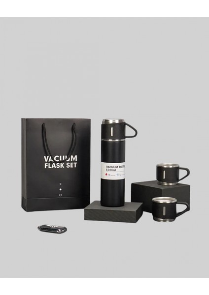 İEG 304 Çelik Termos Seti | 2 Bardaklı, 500 ml, Uzun Süre Isı Koruma modelleri