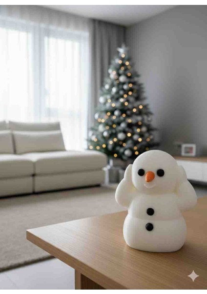 3'lü Set Kardan Adam Görmedim, Duymadım, Bilmiyorum. Yılbaşı Hediyelik Dekoratif Biblolar fiyatları