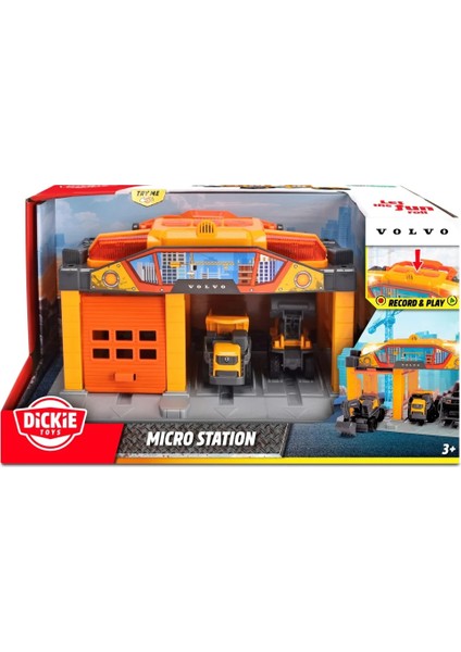 Işıklı Sesli Volvo Inşaat Istasyonu Vinçli Garajlı Ekskavatörlü Kamyonlu Oyun Seti fırsatları