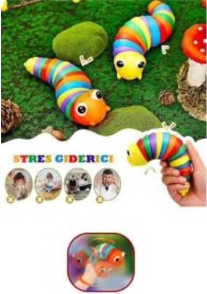 Sevimli Kıvrılabilir Tırtıl