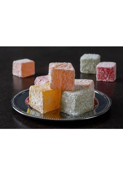 Hediyelik, Bayramlık Lokum Meyveli Hindistan Cevizli Çifte Kavrulmuş Lokum fiyatları