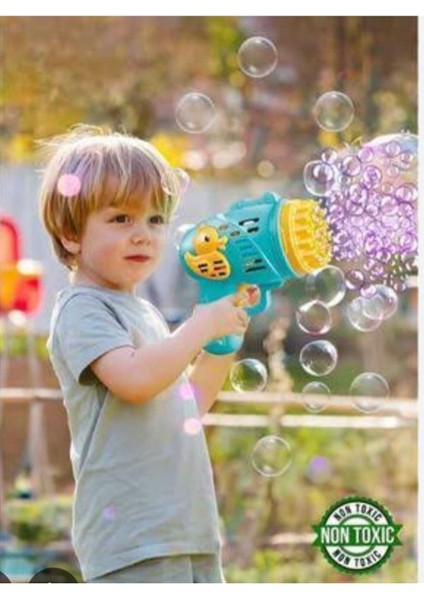 Duck Çok Delikli Pilli Köpük Atan Baloncuk Çıkaran Tabanca 23 Dilekli+ 500 ml Köpük Likidi fiyatları