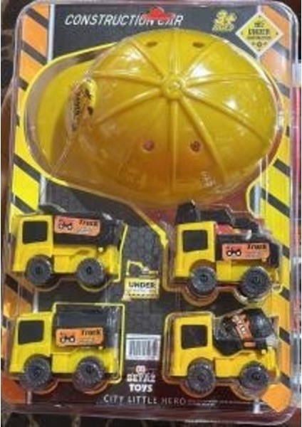 Kasklı Inşaat Set Eğlenceli Set