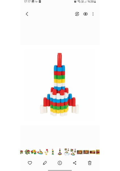 224 Parça Zeka Geliştirme Blokları Yapboz Blokları 224 Parça Rocket fiyatları