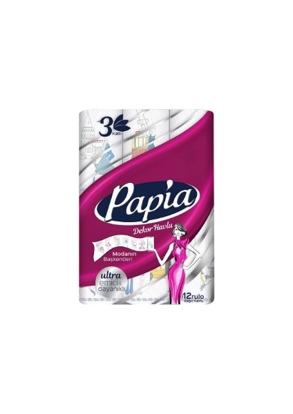 Kağıt Havlu 12'li Decor 1 Adet