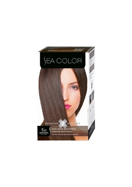 Color Kit Saç Boyası Açık Kahve 5.0 2 Adet