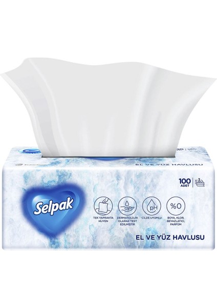 Havlu El ve Yuz 100'LU 3 Adet