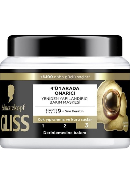 Sac Bakim Maskesi 400ML Ultimate Repair 4 Adet