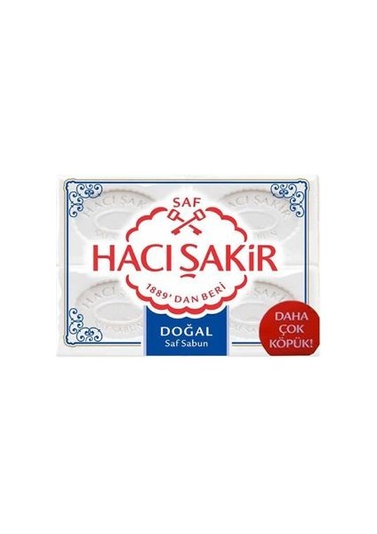 Hacı Şakir Kalıp Sabun Doğal 4X150G 3 Adet