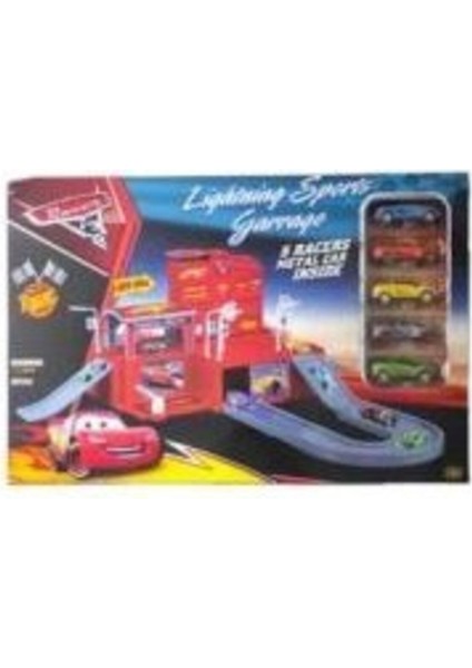 Racer Garaj Seti 5 Metal Araba