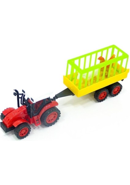 Traktör Hayvan Taşıyan Kafesli Vakumlu Tarlanın Kralı Oyuncak