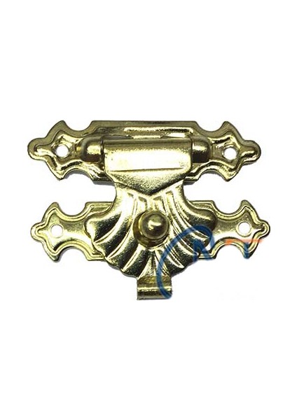 Kutu, Tavla Klipsi, Ön Kilidi No:2,5 - 26x18 Sarı, 1 Adet