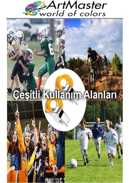 Metal Düdük 10 Adet Ipli Paslanmaz Metal Kaliteli Deprem Düdügü Hakem Bekçi Can Kurtaran Düdük Yüksek Desibeli fiyatları