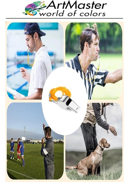 Metal Düdük 10 Adet Ipli Paslanmaz Metal Kaliteli Deprem Düdügü Hakem Bekçi Can Kurtaran Düdük Yüksek Desibeli modelleri