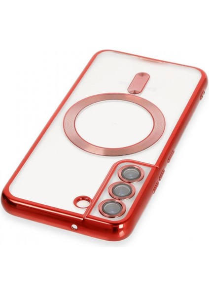 Ieg Samsung Galaxy S22 Kılıf Kross Magneticsafe Kapak - Kırmızı modelleri