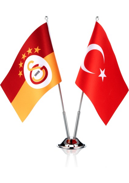 Galatasaray 5 Yıldızlı Çiftli Masa Bayrağı U251480