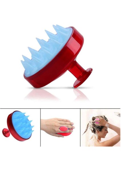 Duş Fırçası Saç Bakım ve Masaj Fırçası - Kırmızı modelleri