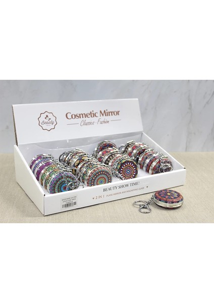 - Taşlı El Aynası Anahtarlık Model 4