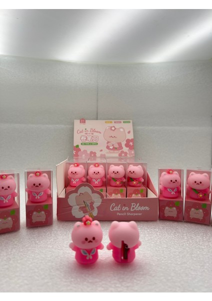 1 Adet Sevimli Pembe Ayıcıklı Figürlü Açacak Kalem Tıraş fiyatları