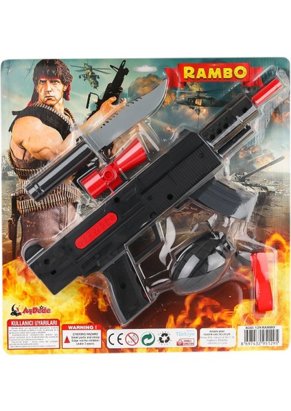 129 Kartela Rambo Silah Seti -Aydede