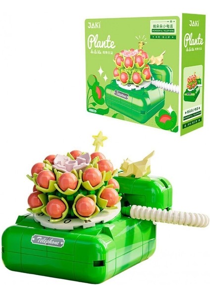 JK2718 Jaki Çiçekli Telefon 189 Parça Block Oyuncak