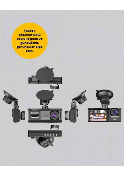 - Full Hd Araç Kamerası Çift Yönlü Kayıt ve Darbe Sensörü fırsatları