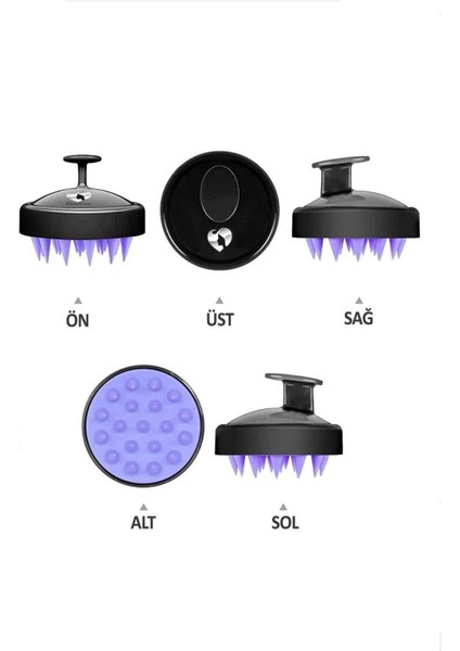 Başı Rahatlatan ve Saça Zarar Vermeyen Masaj Fırçası modelleri