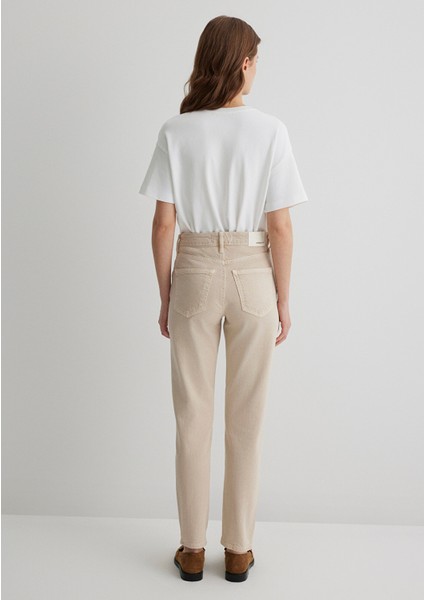 Martha Gold Premium Taşlı Krem Jean Pantolon 1010928-88600
