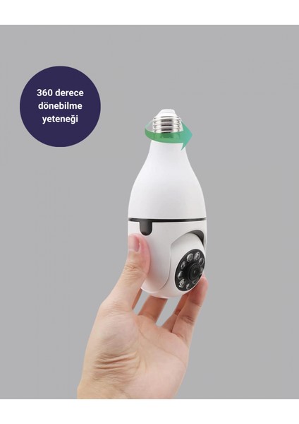 - Akıllı Duy Kamera 360 Derece Dönebilir ve Ptz Teknolojili modelleri