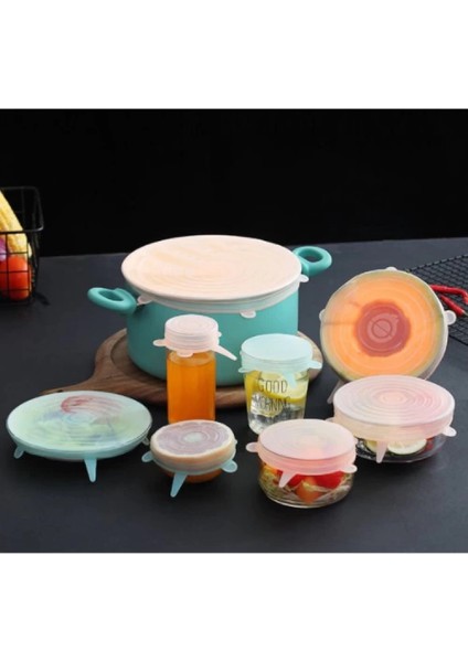 - Silikon Yemek Saklama Kapak Seti 6 Adet modelleri