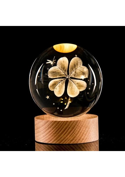 - Işıklı Yonca Tasarımlı Cam Küre fiyatları