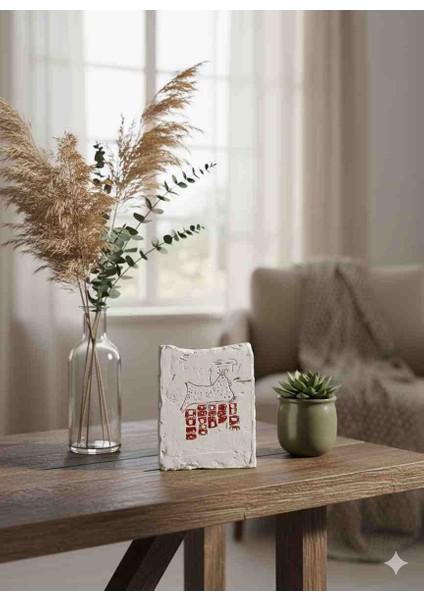 Çatalhöyük Duvar Resmi Replikası – Alçı Üzerine Elde Çizim – Neolitik Dönem Dekoratif Pano modelleri