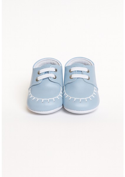 Soft Suni Deri Mavi Loafer Bebek Ayakkabı 18 Numara modelleri
