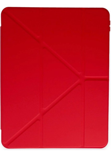 iPad Pro 11 (2024) Kılıf Kalemlikli Mars Tablet Kılıfı - Kırmızı modelleri